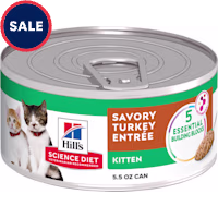 Hill's Science Diet Savory Turkey Entree Canned Wet Kitten Food