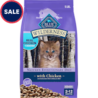 Blue Buffalo Wilderness Natural High-Protein Chicken Kitten Dry Cat Food