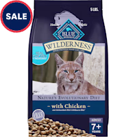 Blue Buffalo Wilderness Mature 7+ Years, Supports Immune System Health Energy to Stay Active, Chicken Dry Food for Cats