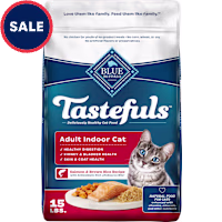 Blue Buffalo Blue Tastefuls Salmon & Brown Rice Recipe Natural Dry Food for Adult Indoor Cats