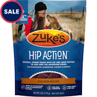 Zuke's Hip Action Hip & Joint Support Soft and Chewy Natural Chicken Recipe Dog Treats