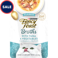 Fancy Feast Lickable Classic Complement Tuna and Vegetable Broth Wet Cat Food Topper