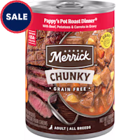 Merrick Grain Free Chunky Pappy's Pot Roast Dinner Canned Dog Food