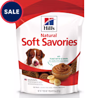 Hill's Natural Soft Savory Dog Treats with Peanut Butter & Banana