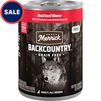 Merrick Backcountry Grain Free Real Beef Dinner Wet Dog Food