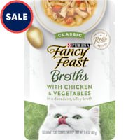 Fancy Feast Lickable Classic With Chicken and Vegetables Broth Wet Cat Food Topper