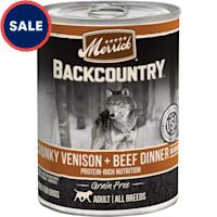 Merrick Backcountry Grain Free Chunky Venison &  Beef in Gravy Wet Dog Food