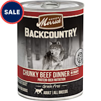 Merrick Backcountry Chunky Beef in Gravy Grain Free Wet Dog Food