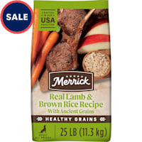 Merrick Healthy Grains Wholesome and Natural Kibble with Lamb and Brown Rice Premium Adult Dry Dog Food