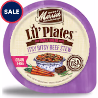 Merrick Lil' Plates Grain Free Itsy Bitsy Beef Stew Recipe Small Breed Wet Dog Food