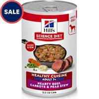 Hill's Science Diet Hearty Beef, Carrots & Peas Stew Senior 7+ Healthy Cuisine Canned Dog Food