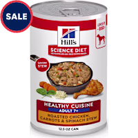 Hill's Science Diet Roasted Chicken, Carrots, & Spinach Stew Senior 7+ Healthy Cuisine Canned Dog Food