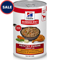 Hill's Science Diet Adult Healthy Cuisine Roasted Chicken Carrots & Spinach Canned Wet Dog Food