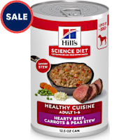 Hill's Science Diet Hearty Beef, Carrots & Peas Stew Adult Healthy Cuisine Canned Dog Food