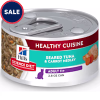 Hill's Science Diet Senior 11+ Healthy Cuisine Seared Tuna & Carrot Medley Canned Wet Cat Food