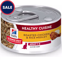 Hill's Science Diet Adult Healthy Cuisine Roasted Chicken & Rice Medley Canned Wet Cat Food