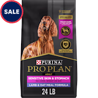 Purina Pro Plan Sensitive Skin and Sensitive Stomach Formula, Lamb and Oat Meal Dry Dog Food