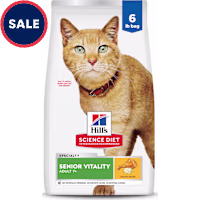 Hill's Science Diet Adult 7+ Senior Vitality Chicken & Rice Recipe Dry Cat Food