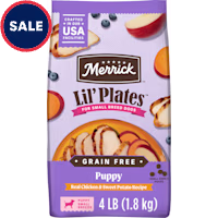 Merrick Lil Plates Premium Grain Free Real Chicken and Sweet Potato Kibble Dry Puppy Food