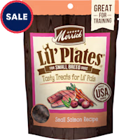 Merrick Lil' Plates Grain Free Salmon Recipe Natural Training Treats for Small Dogs