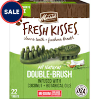 Merrick Fresh Kisses Natural Dental Chews Infused with Coconut And Botanical Oils for Medium Dogs 25-50 lbs.