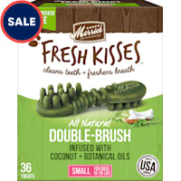 Merrick Fresh Kisses Natural Dental Chews Infused with Coconut and Botanical Oils for Small Dogs 15-25 lbs.