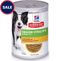 Hill's Science Diet Adult 7+ Senior Vitality Chicken & Vegetable Stew Canned Dog Food