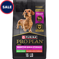 Purina Pro Plan Sensitive Skin & Stomach, Salmon & Rice Formula Small Breed Dry Dog Food