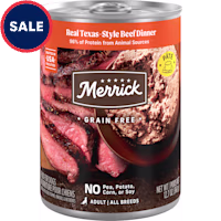 Merrick Grain Free Soft & Healthy Wet Recipe, Real Texas Beef Dinner Premium & Natural Canned Dog Food