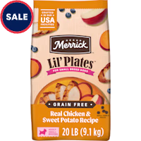 Merrick Lil Plates Premium Grain Free Real Chicken and Sweet Potato Kibble Dry Food for Small Dogs