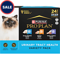Purina Pro Plan Urinary Tract Health Ocean Whitefish, Chicken, Turkey and Giblets Wet Cat Food Variety Pack