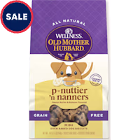 Wellness Old Mother Hubbard Classic P-Nuttier 'N Nanners Grain Free Mini Oven-Baked Biscuits Dog Treats