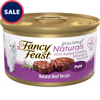 Fancy Feast Gourmet Naturals Beef Recipe Pate Wet Cat Food