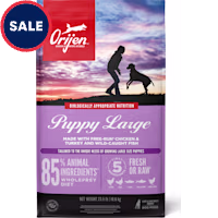 ORIJEN Grain Free Large, High Protein, Fresh & Raw Animal Ingredients Dry Puppy Food