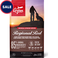 ORIJEN Grain Free & Poultry Free, Regional Red, High Protein, Fresh & Raw Animal Ingredients Dry Dog Food