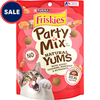 Friskies Party Mix Natural Yums With Real Salmon and Vitamins, Minerals & Nutrients Cat Treats