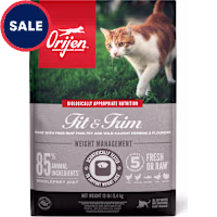 ORIJEN Grain Free Fit & Trim Support Healthy Weight Fresh & Raw Animal Ingredients Dry Cat Food