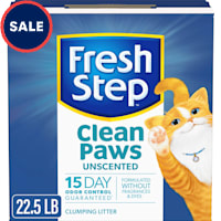 Fresh Step Clean Paws Unscented Multi Cat Clumping Litter