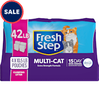 Fresh Step Odor Shield Multi Cat Clumping Litter with Febreze Freshness