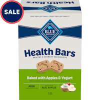 Blue Buffalo Mini Health Bars Oven-Baked with Natural Ingredients, Apples & Yogurt Crunchy Dog Biscuits