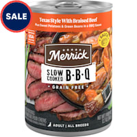 Merrick BBQ Grain Free Slow-Cooked Texas Style with Braised Beef Canned Wet Dog Food