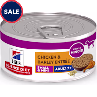 Hill's Science Diet Adult 7+ Small & Mini Chicken & Barley Entree Canned Wet Dog Food