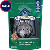 Blue Buffalo Wilderness Trail Treats High Protein Grain Free Duck Recipe Dog Biscuits Crunchy Dog Treats