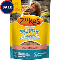 Zuke's Puppy Naturals Bag of Soft Puppy Treats for Training, Natural Dog Treats Bites with Salmon Recipe