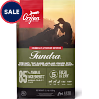 ORIJEN Grain Free & Poultry Free, Tundra, High Protein, Fresh & Raw Animal Ingredients Dry Dog Food