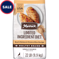 Merrick Limited Ingredient Diet Premium and Natural Kibble with Healthy Grains Chicken and Brown Rice Dog Food