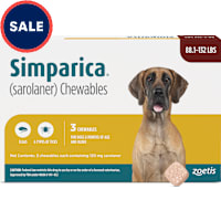 Simparica Chewable for Dogs 88.1-132 lbs.