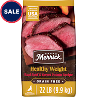 Merrick Grain Free Healthy Weight Recipe Premium, Weight Management  Wholesome and Natural Kibble Dry Dog Food