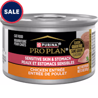 Purina Pro Plan SPECIALIZED Grain Free Sensitive Skin & Stomach Chicken Entree Pate Wet Cat Food