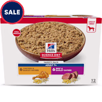 Hill's Science Diet Chicken, Beef Senior 7+ Canned Dog Food Variety Pack